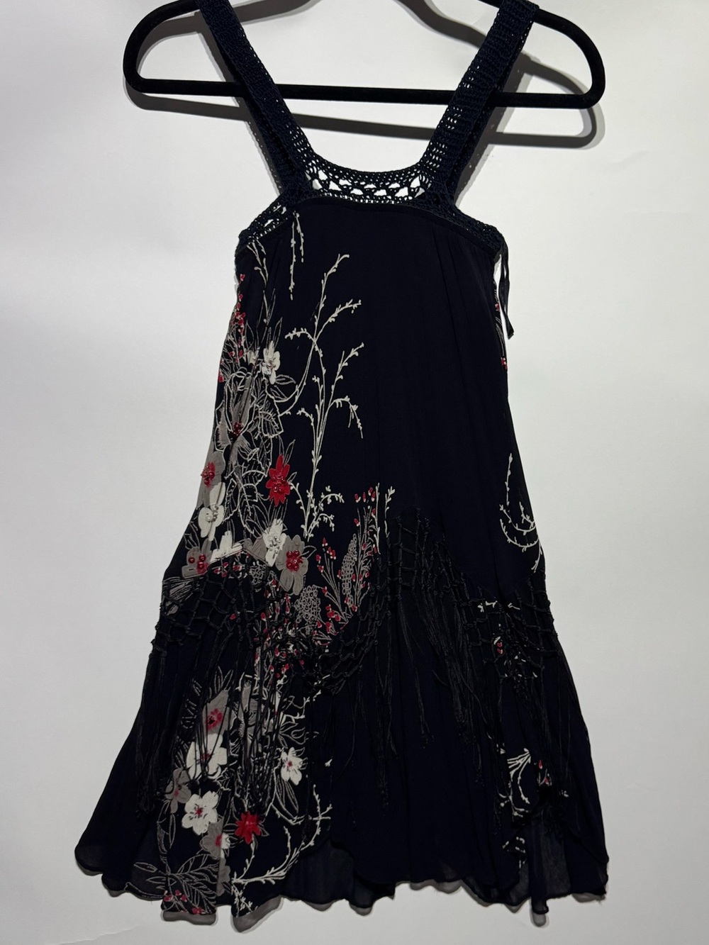 Y2K Lola P Dress with Beading & Fringe